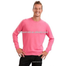 modèles tricotés en cachemire de style allemand rose pour hommes
